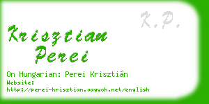 krisztian perei business card