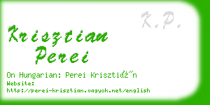 krisztian perei business card